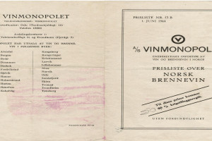 Bilde av Vinmonopolet prisliste side 4 og 5 - 1944